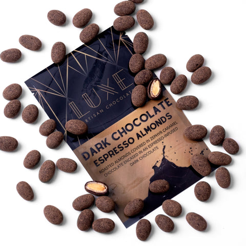 Dark Chocolate Espresso Almonds