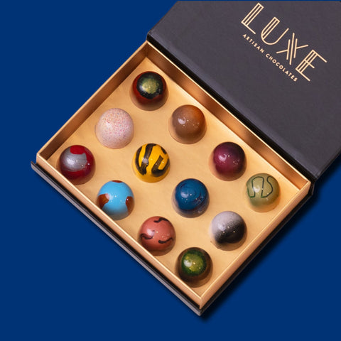 12 Piece Signature Bonbon Collection - Luxe Artisan Chocolates