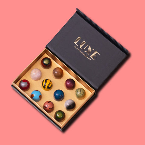 12 Piece Signature Bonbon Collection - Luxe Artisan Chocolates