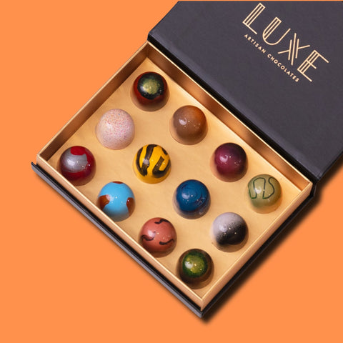 12 Piece Signature Bonbon Collection - Luxe Artisan Chocolates