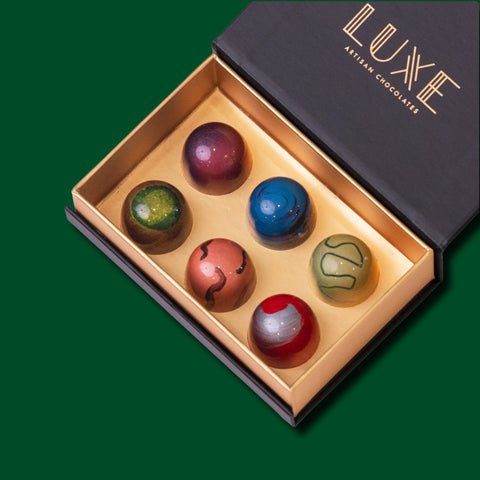 6 Piece Luxe Bonbon Collection - Luxe Artisan Chocolates