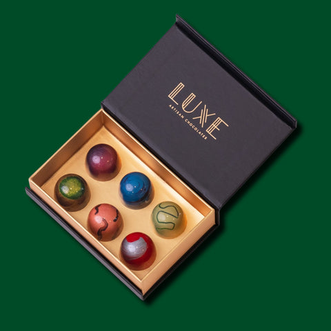 BUILD YOUR OWN BOX - 6 PIECE LUXE COLLECTION - Luxe Artisan Chocolates